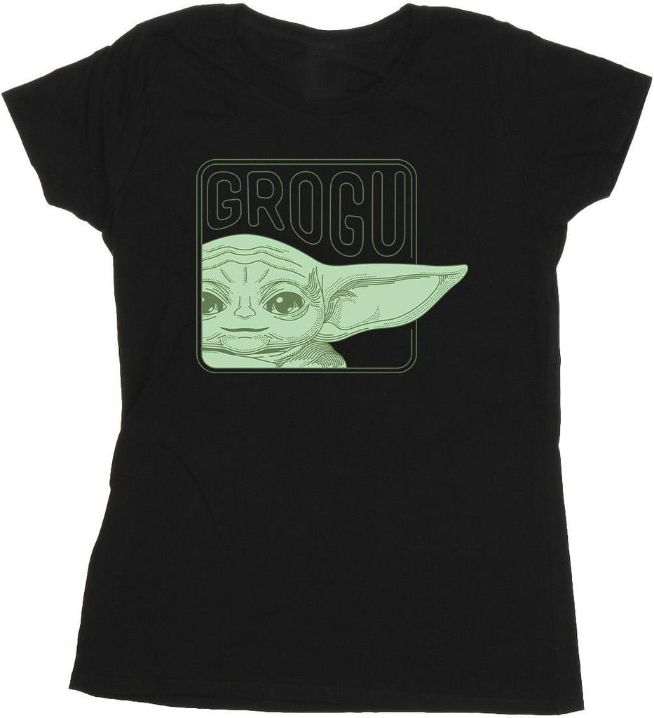 Star Wars - "The Mandalorian" T-Shirt für Damen BI43402 (S) (Schwarz)