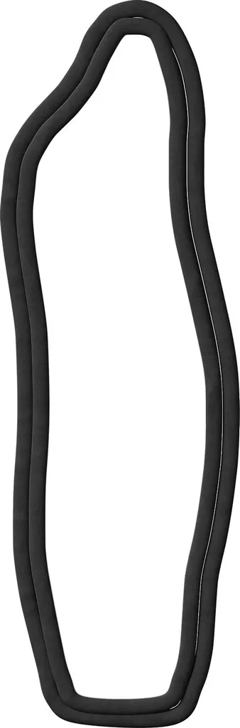 Agrandissez votre pièce avec ce miroir noir 140x45 cm design et robuste