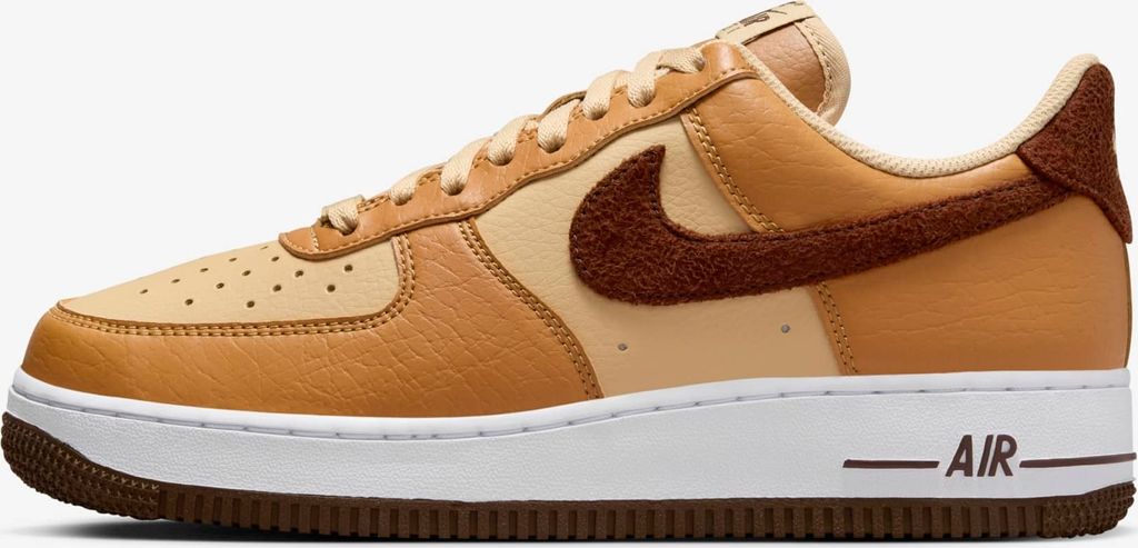Nike Air Force 1 '07 Next Nature "Flax Cacao Wow" Braun/Orange, Größe: 42,5