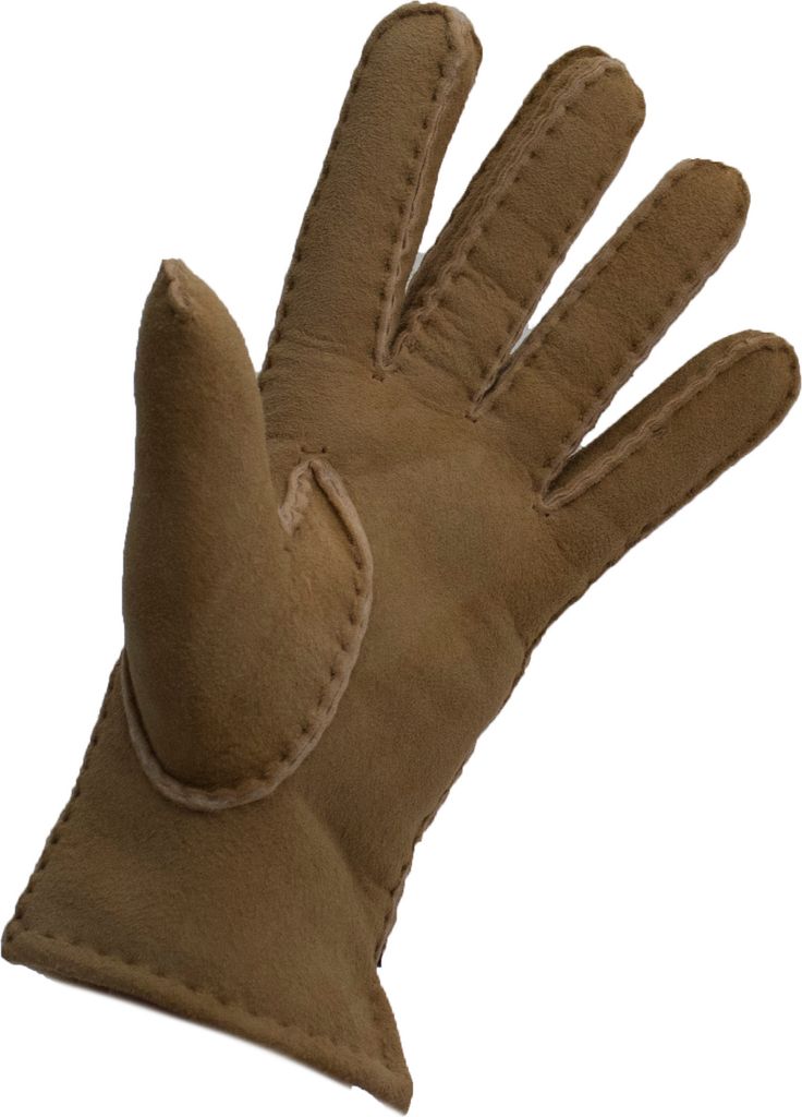 Finger Handschuhe aus Lammfell mit Veloursleder Beige XS (6) Handumfang ca.15cm