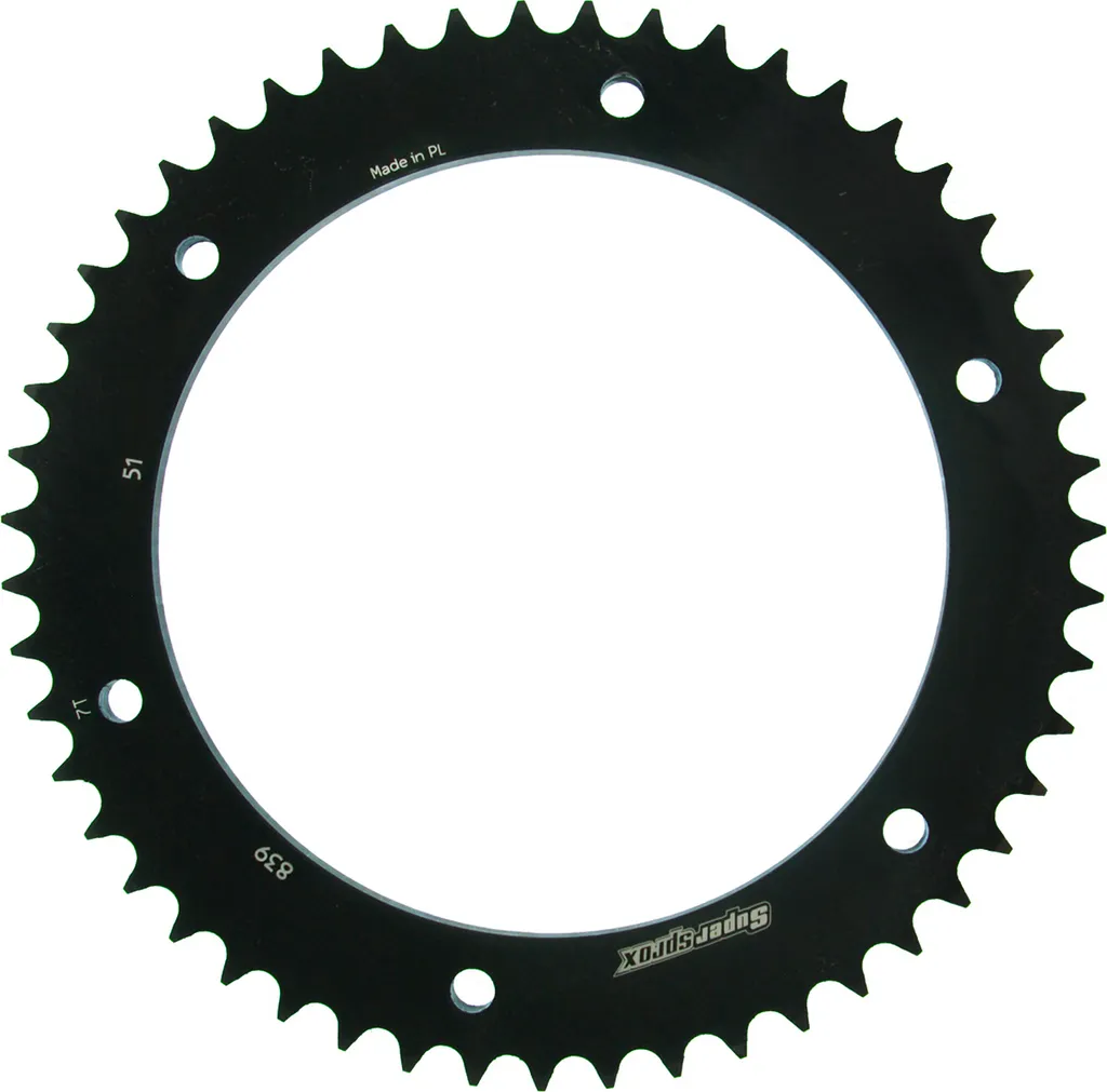 Pignon Supersprox 428 51 dents en acier noir RFE-839:51-BLK ultra résistant