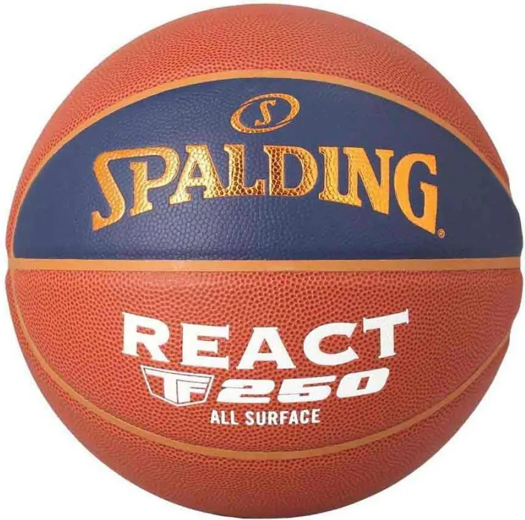 Ballon de Basket Spalding React TF-250 LNB 2022 Orange Taille 7 Officiel