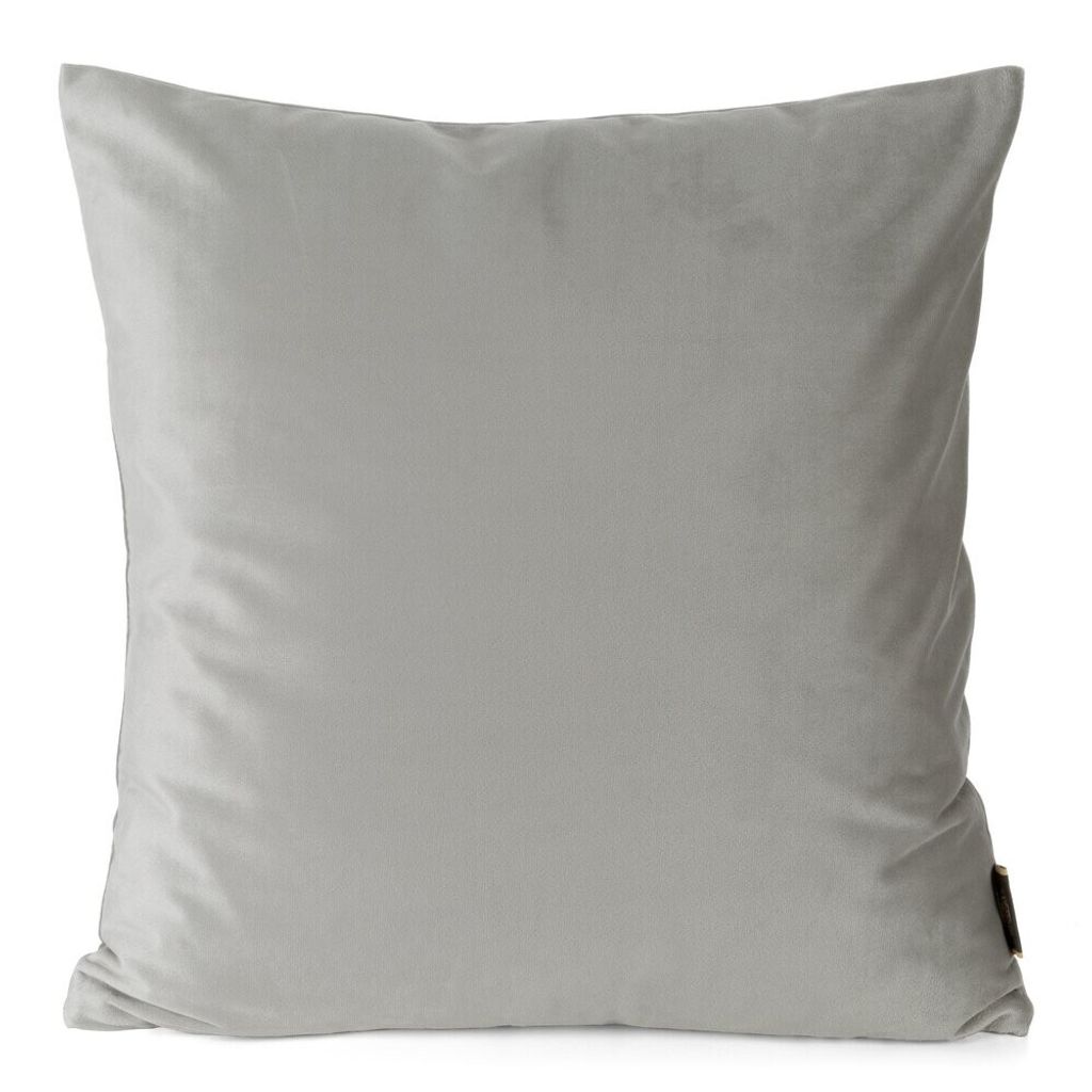 Dekorativer Kissenbezug Sofakissen ELORA silber hellgrau 45x45 hellgrau