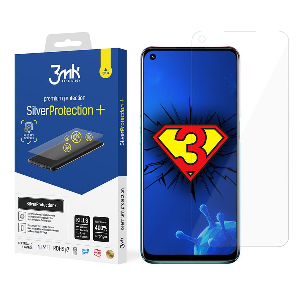 3mk Display Antimikrobielle Schutzfolie SilverProtection+ für Oppo A54 5G/A74 5G 0,21mm Self-Heal