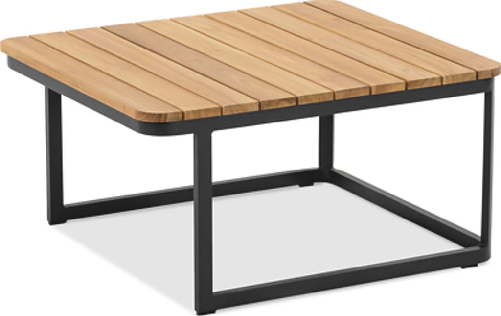 Niehoff Malta Loungetisch Aluminium/Teak