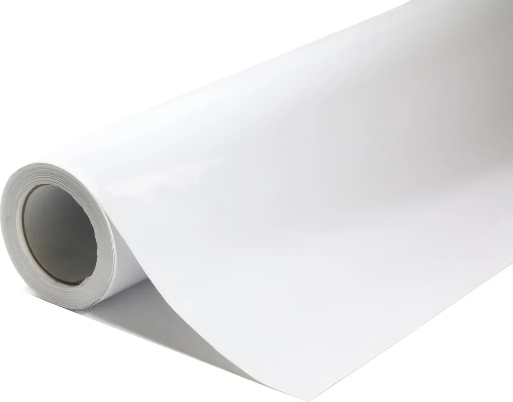 Film de Covering Blanc Cristal Brillant 152x1000cm Résistant aux UV