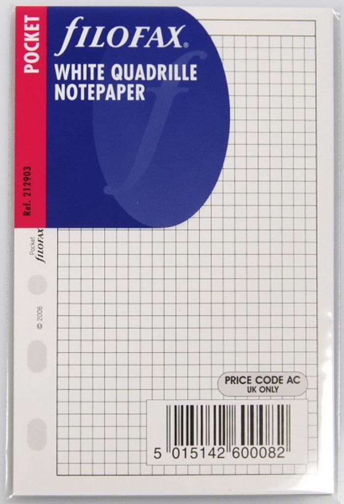FILOFAX PKT PAPIER kariert 3mm Produktbild 
