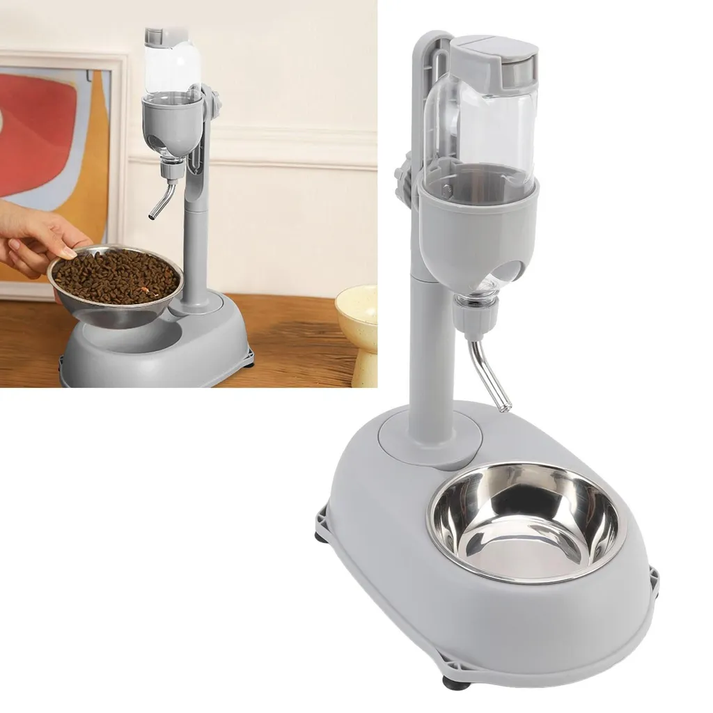 Abreuvoir Automatique 500ml pour Chien et Chat - Hauteur Réglable