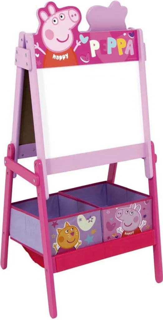 Tableau Peppa Pig rose double face - Ardoise éducative pour s'amuser - 2