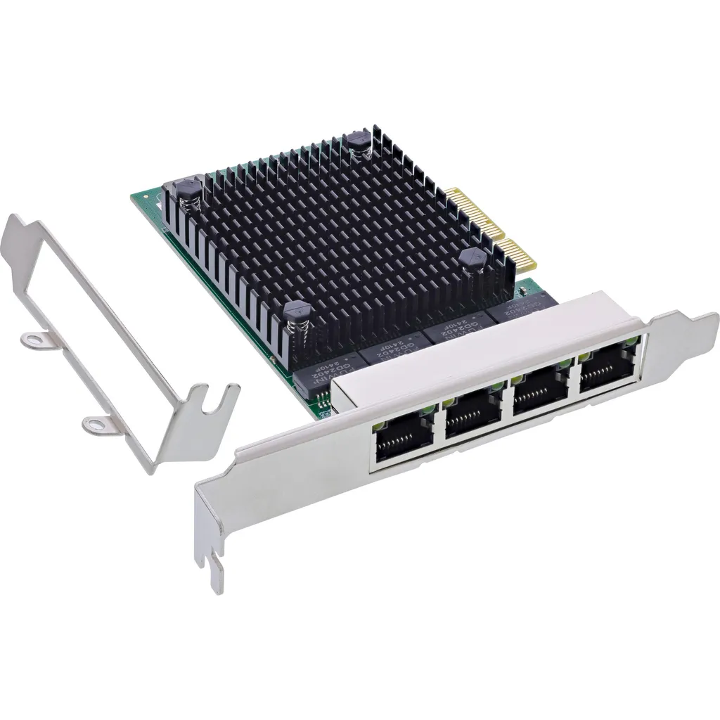 InLine 51127A Quad LAN 2.5Gbe PCIe x4 - Staffa Low Profile Incl.