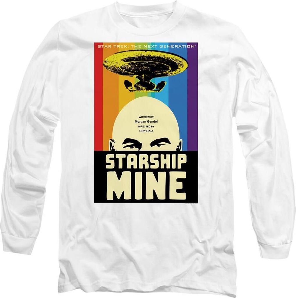 Star Trek - "The Next Generation Season 6 Episode 18" T-Shirt für Herren/Damen Uni TV10072 (M) (Weiß)
