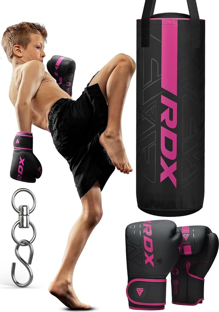 RDX Kinder Boxsack 2 Fuß (60,96 cm) und Boxhandschuhe Set