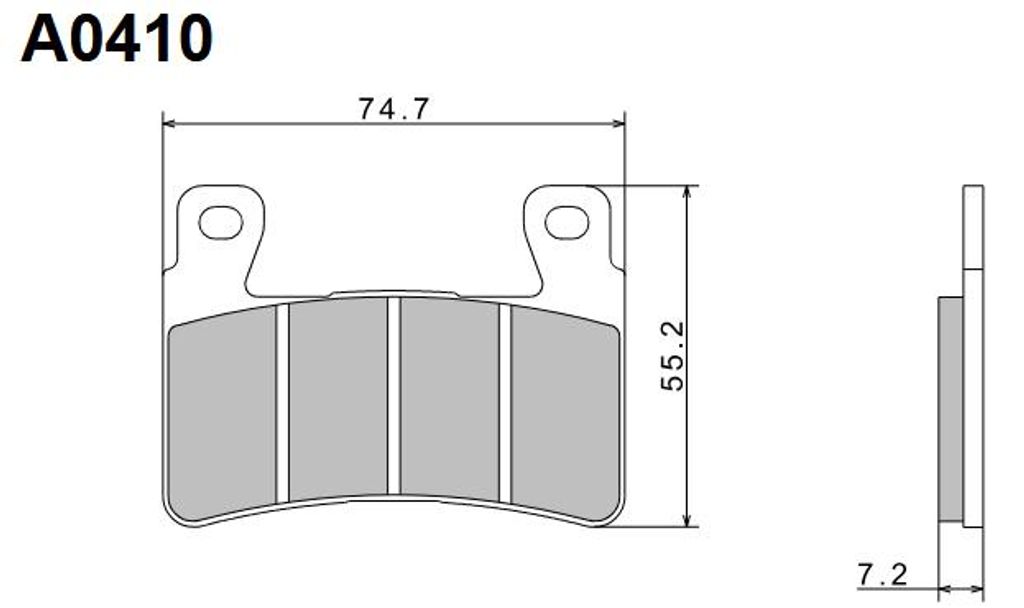 NISSIN 2024/10 Remblokken KH265 / KH296 Premium Productafbeelding 
