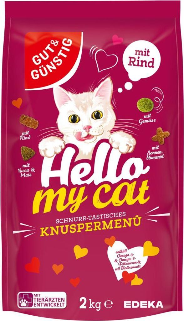 G&G Trockenfutter für Katzen mit Rind, 2 kg Produktbild 