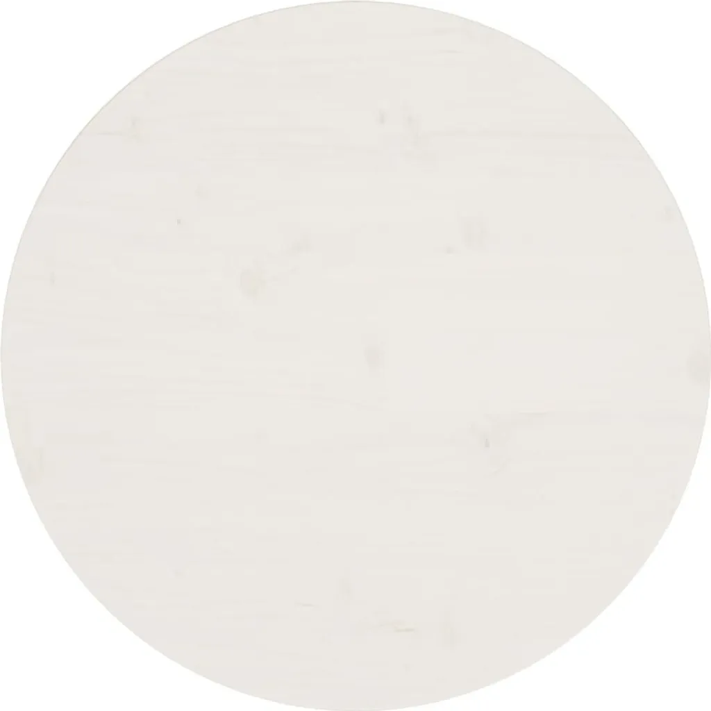 Top Rotondo Bianco 60cm Legno Pino Massello - Maison Exclusive Online