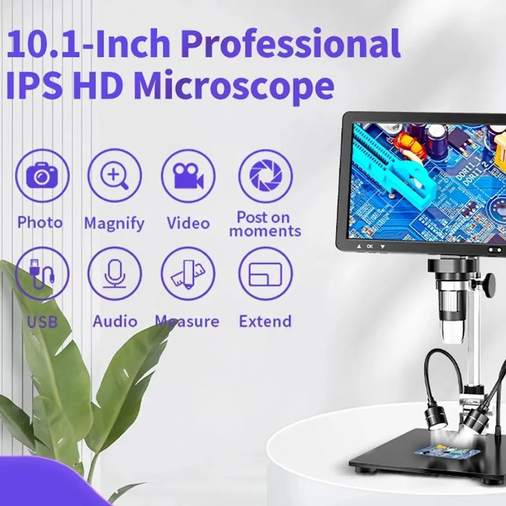 Microscope vidéo LCD DM13 haute résolution 1080p pour micro-électronique - 3