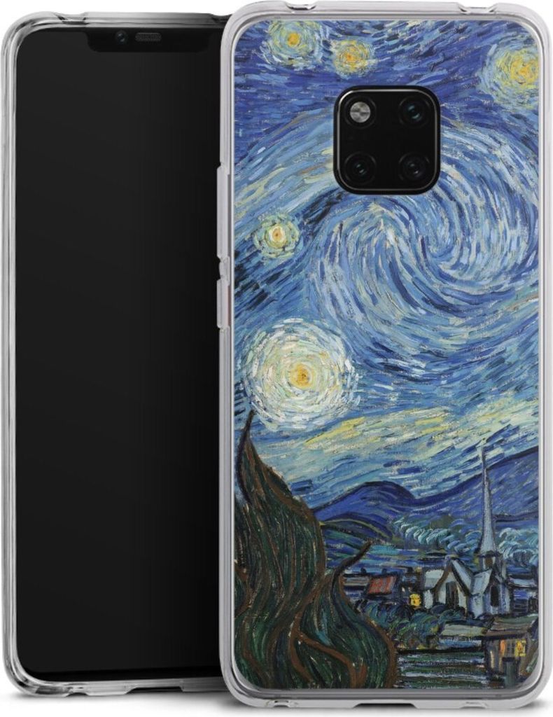 DeinDesign Handyhülle für Huawei Mate 20 Pro Silikon Hülle Case Smartphone Schutzhülle Kunst The Starry Night