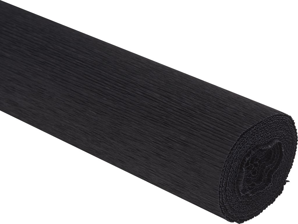 Werola Floristen Krepppapier farbfest 50 cm x 250 cm 128 g/qm Bastelpapier Schwarz