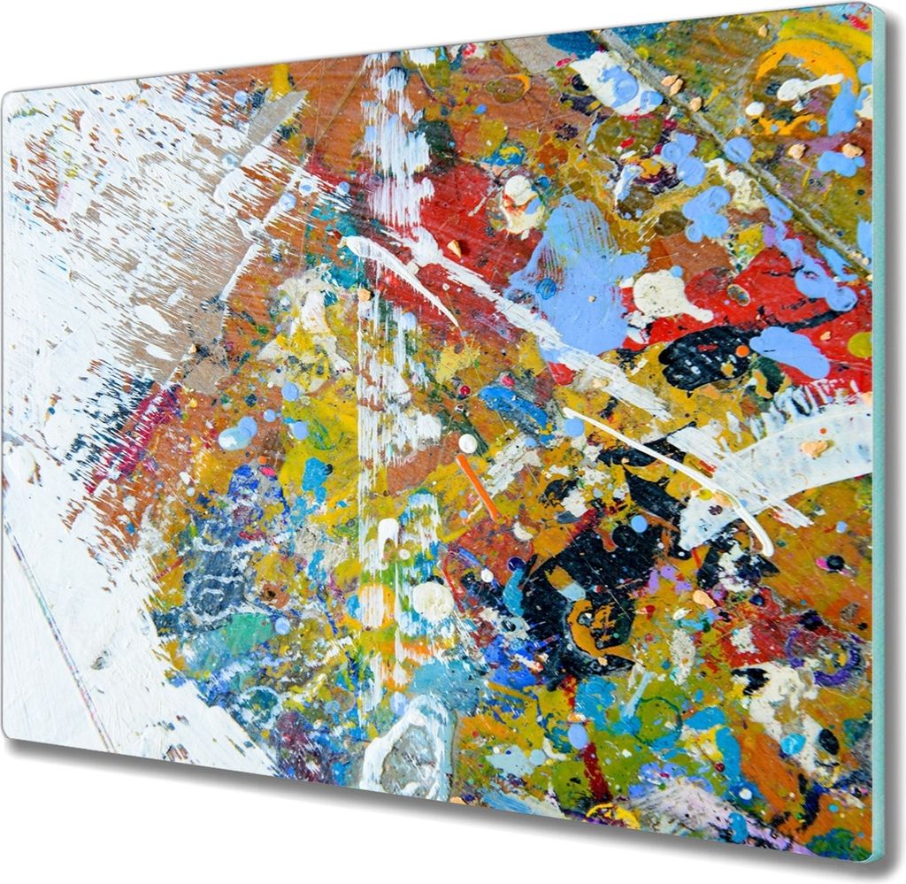 Coloray Hackbrett Kochplattenabdeckung Herdabdeckplatte 60x52 cm Schneidebrett Küchenbrett - Flecken-Kunst
