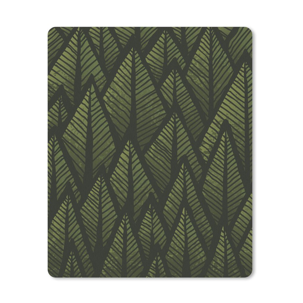 MuchoWow Mauspad Mousepad Abstrakte Illustration eines Nadelwaldes 19x23 cm - Mousepads - Maus Mat - Pad - Mausunterlage - Mauspads - Spielen