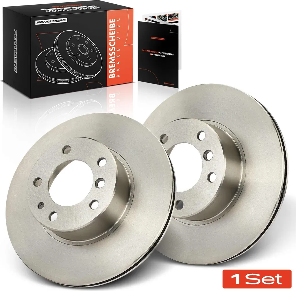 Frankberg 2x Disques de Frein Avant pour BMW Série 5 E34 et Série 7 E32