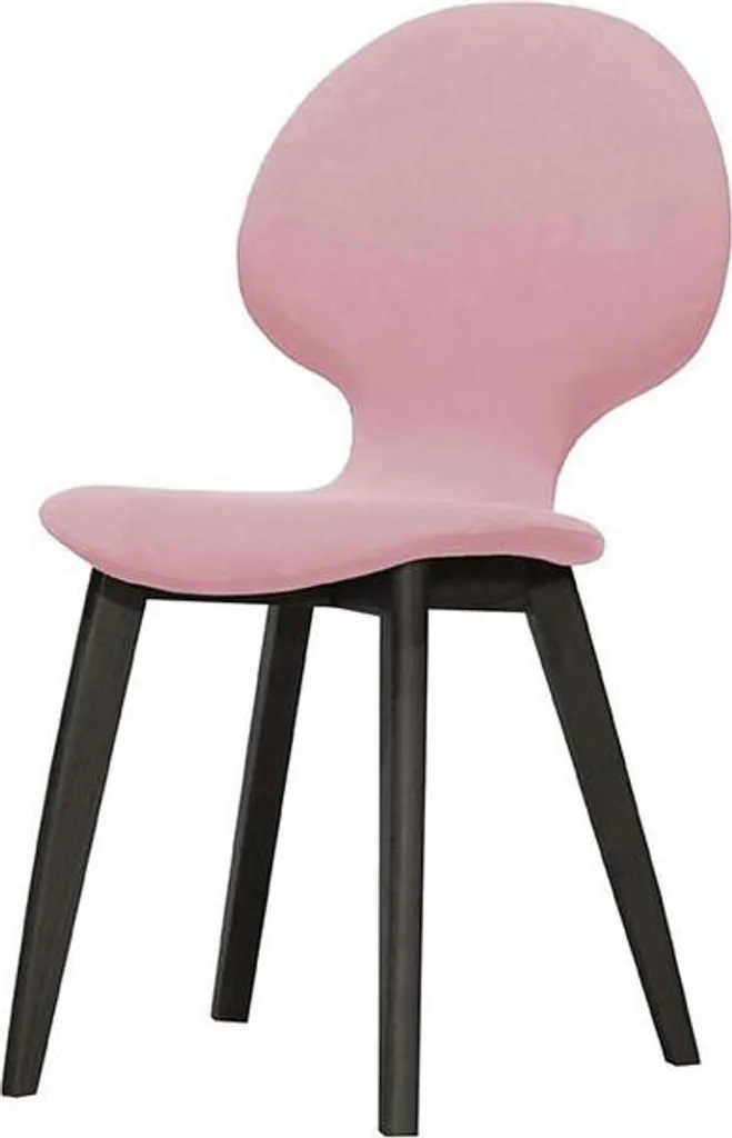 Chaise de salle à manger moderne Mya-Baku 16 noire avec pieds en métal