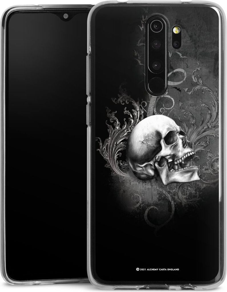 DeinDesign Handyhülle für Xiaomi Redmi Note 8 Pro Silikon Hülle Case Smartphone Schutzhülle Gothic Schädel Totenköpfe