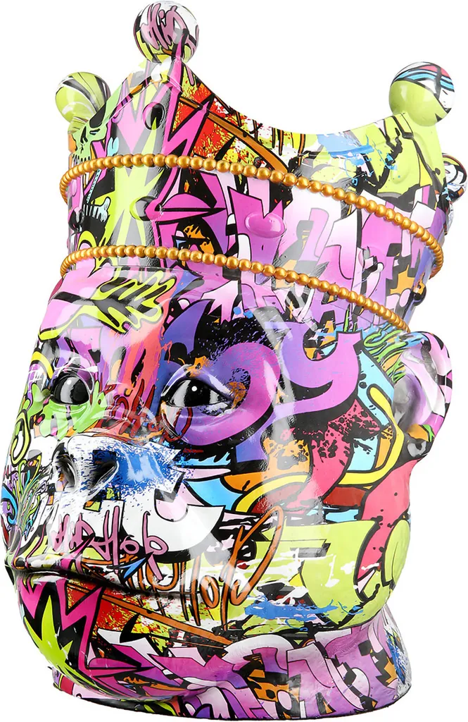 Sculpture Cache-pot Singe Multicolore en résine 25x40 cm - Magento