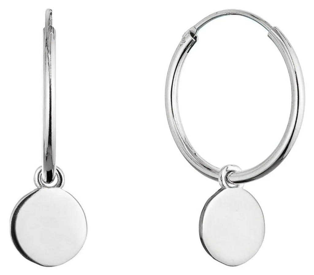 Créoles en argent avec pendentifs 2 en 1 modèle 61058 pour femme chic