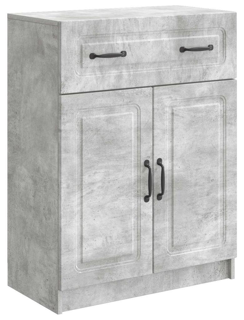 Sideboard Betongrau 66 x 34,5 x 87 cm Holzwerkstoff