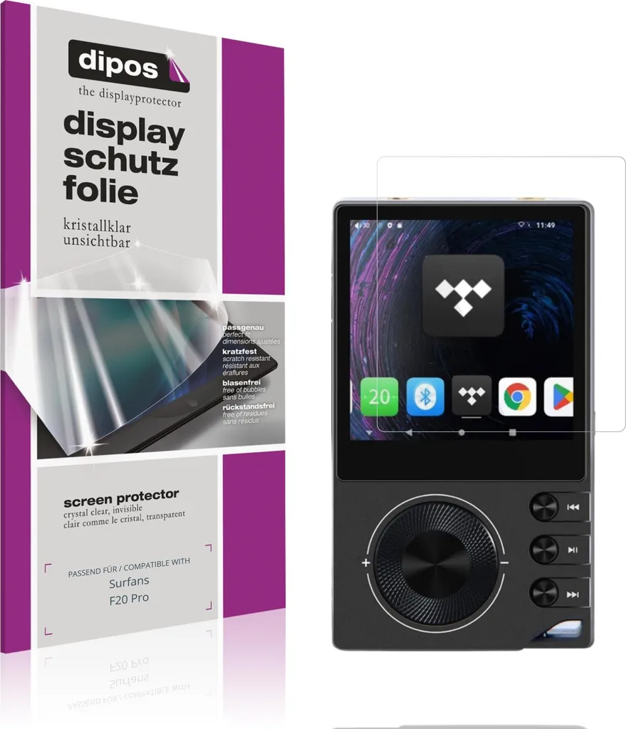 4x Pellicola Protettiva per Surfans F20 Pro Protezione Schermo Claro Display dipos