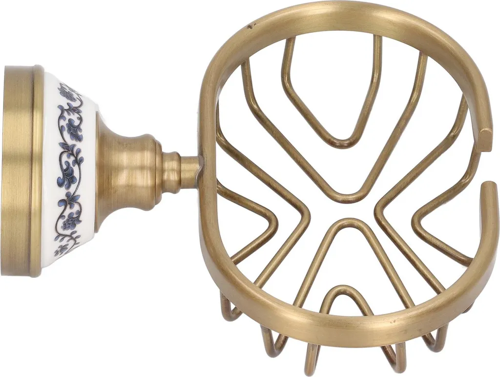 Panier à savon mural vintage bronze - Accessoire salle de bain robuste - 2