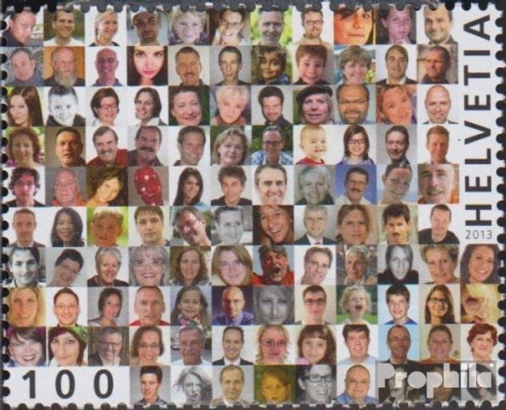 Briefmarken Schweiz 2013 Mi 2280 (kompl.Ausg.) postfrisch Gesichter