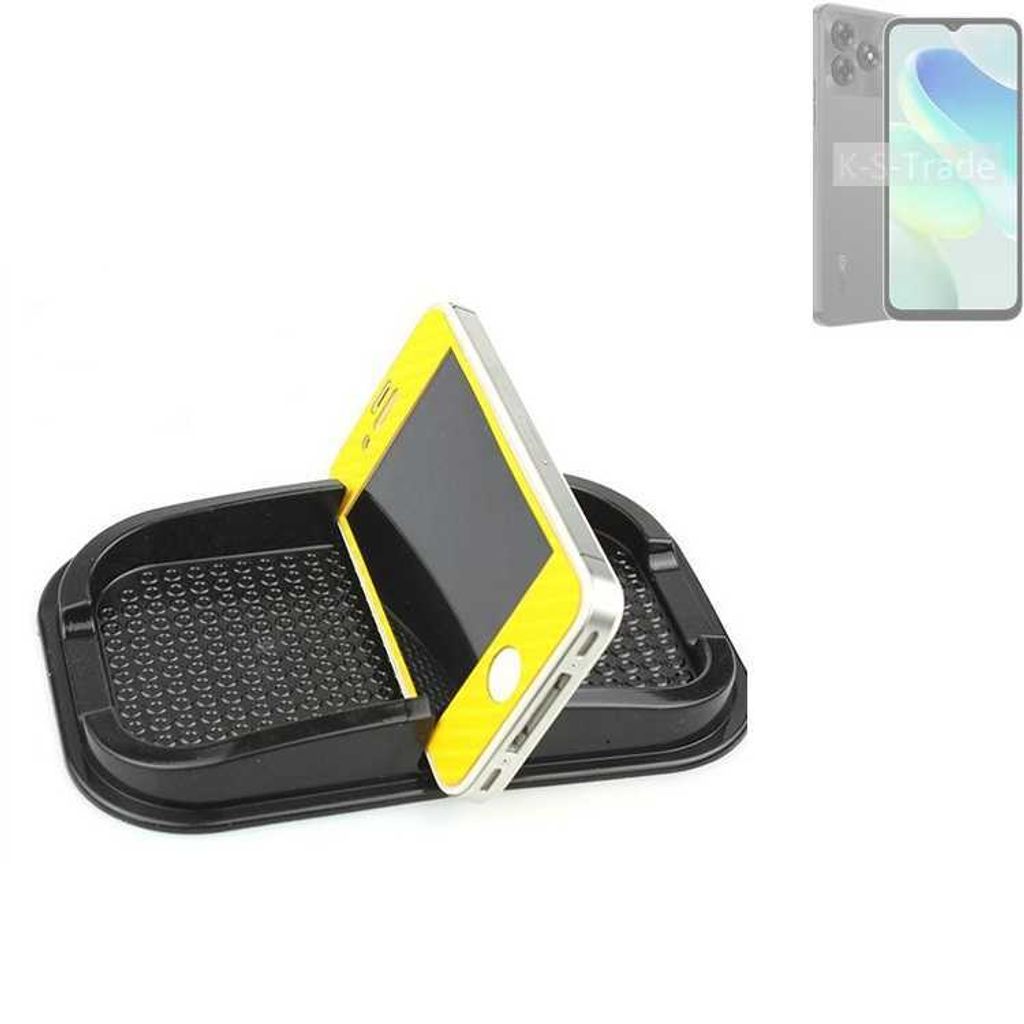 K-S-Trade Auto Anti Rutsch Matte Smartphone-Halter kompatibel mit UMIDIGI G5C Haft Pad Armaturenbrett Handy-Halterung Silikon