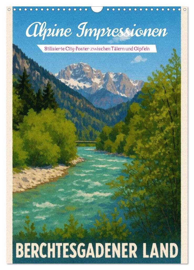 Alpine Impressionen Berchtesgadener Land (Wandkalender 2027 DIN A3 hoch), CALVENDO Monatskalender