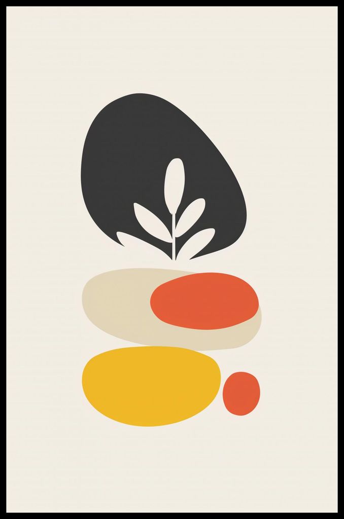 Plakat 53x81cm Botanische Harmonie