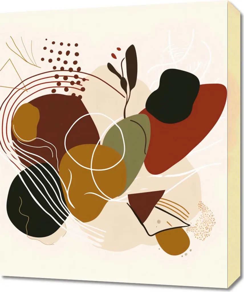 Quadro Astratto 50x60 Eruzione Organica - Elemento d'Arredo Luxury