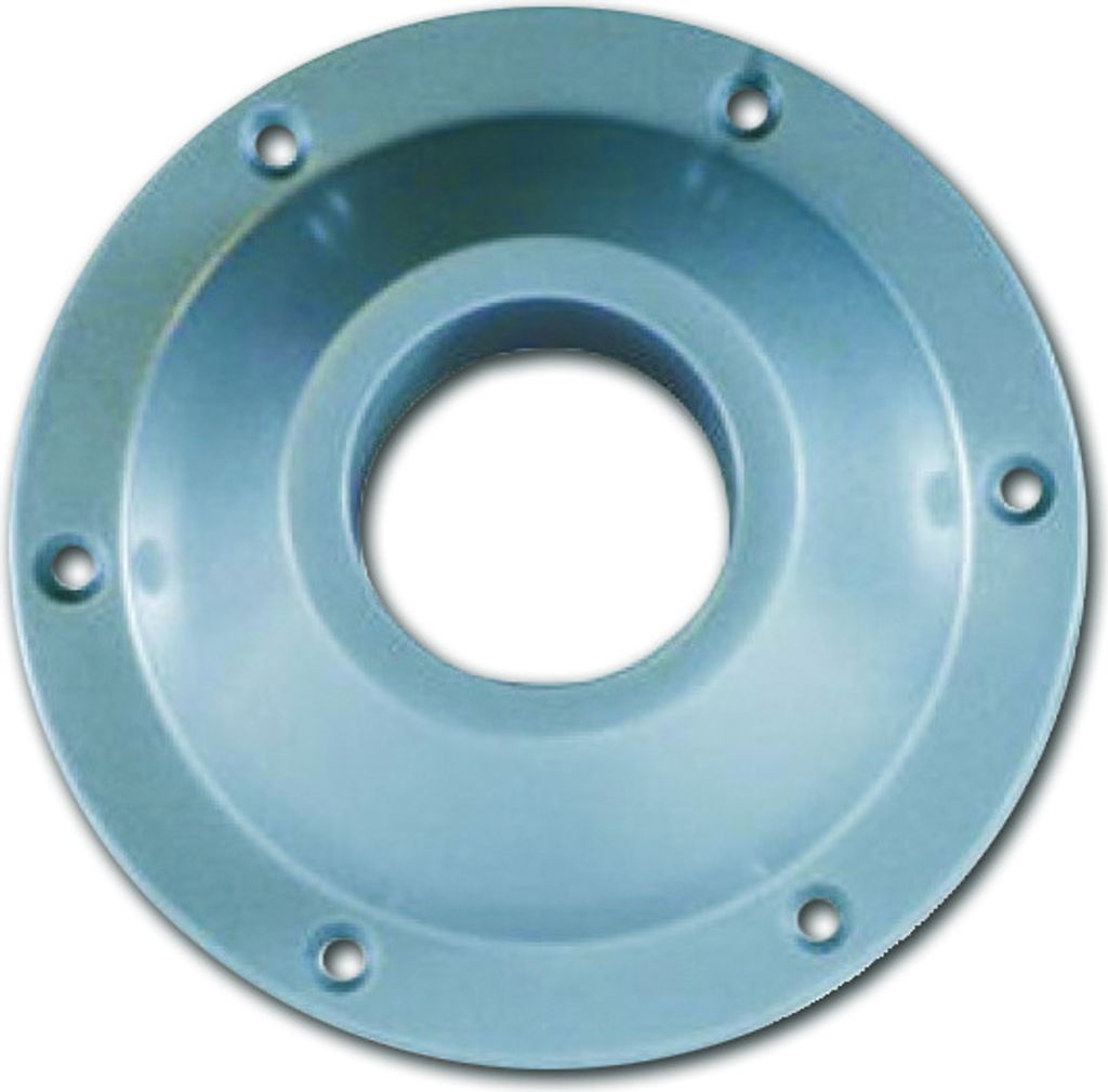 Sequoia Tischflansch silber Aluminium ø 6,5"