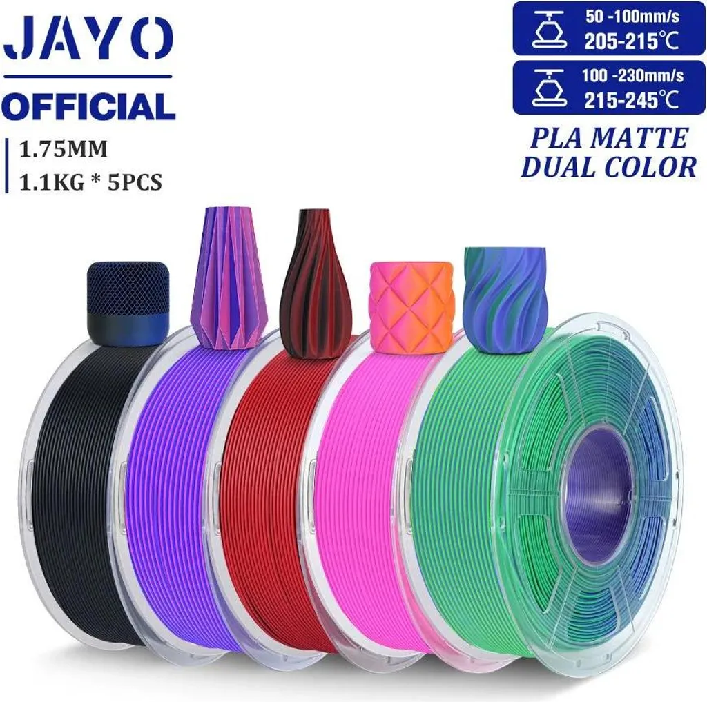 Filamento 3D PLAYG-DC Mix-4 Opaco 1.75mm | Superficie Liscia No Clogging - 2