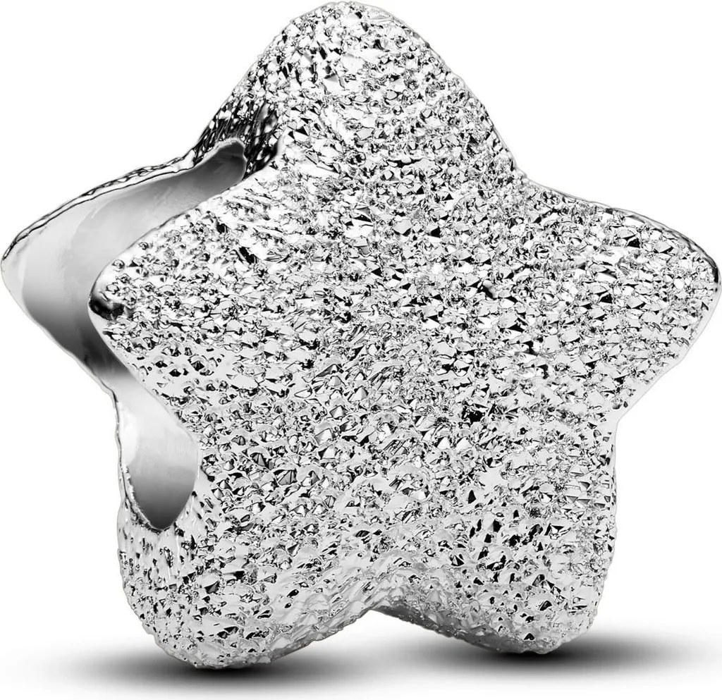 Pandora Moments Charm Mini Étoile Texture 764050C00 en Doré Éclatant