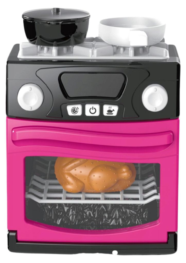LEAN Toys 28140 Kinderkookplaat met oven, licht en geluid, Productafbeelding 