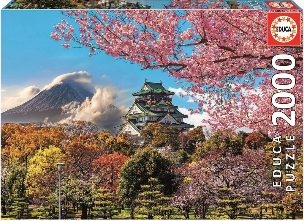 Educa - Puzzle Osaka Castle, Japan - 2000 dielov Produktbild 