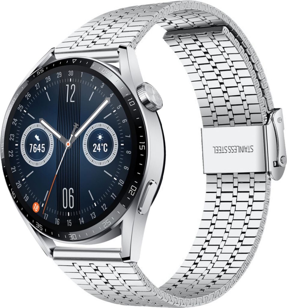 Strap-it Stahlarmband - Kompatibel mit Huawei Watch GT Produktbild 