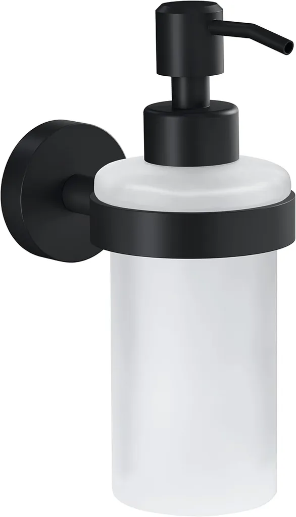 Accessorio Bagno tesa MOON BLACK 40565: Dispenser Sapone Nero Satinato