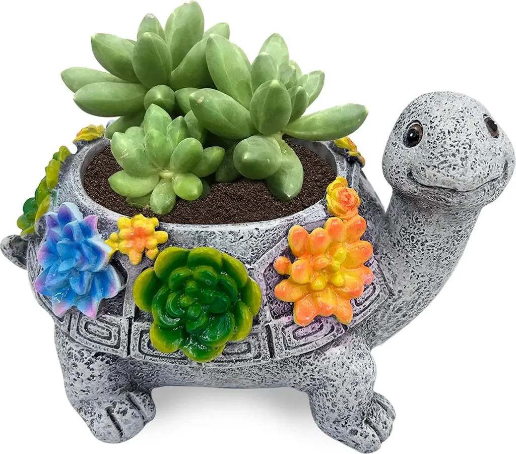 Cache-pot design bouclier en résine résistante pour intérieur et balcon