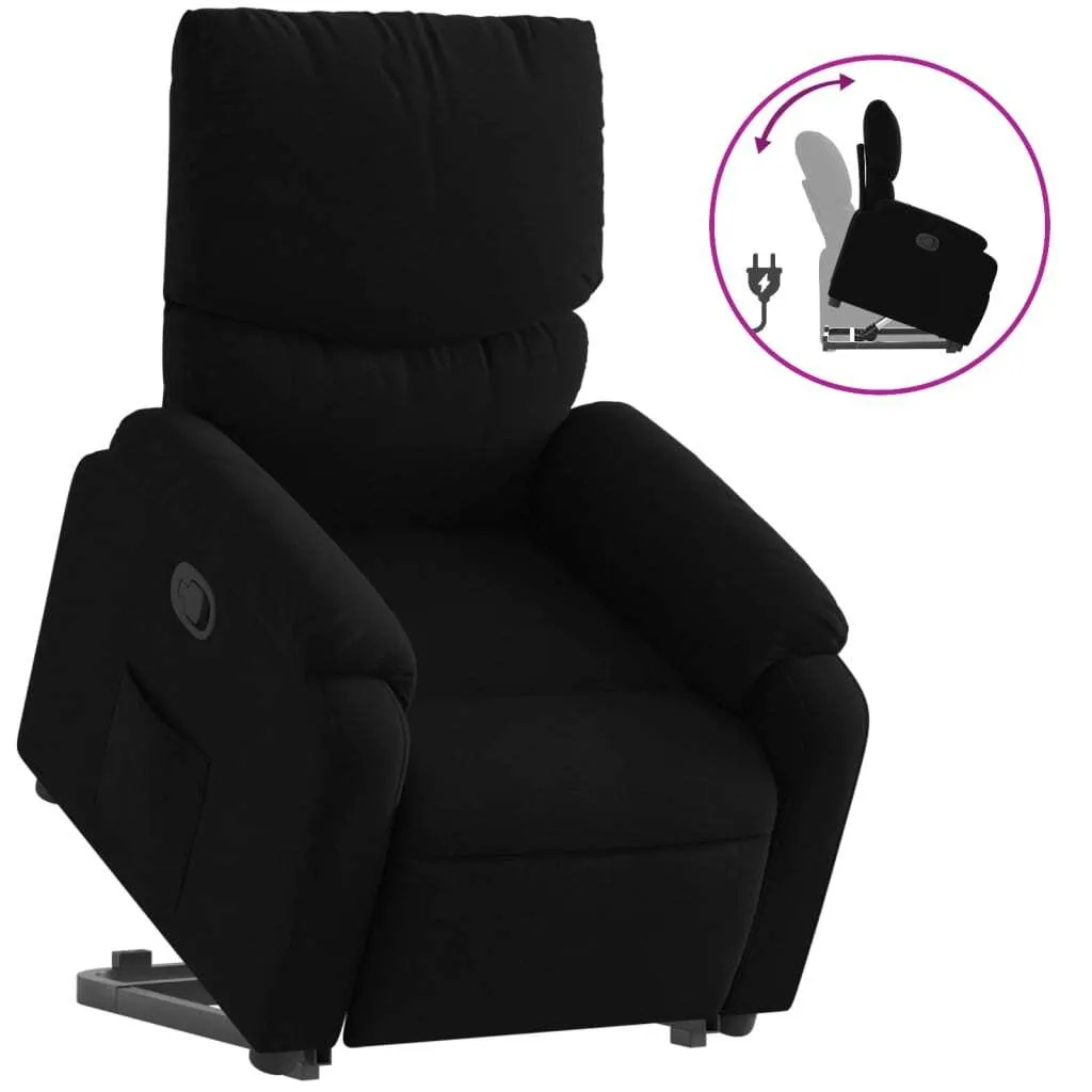 Fauteuil relax avec releveur noir en tissu contre le mal de dos chronique