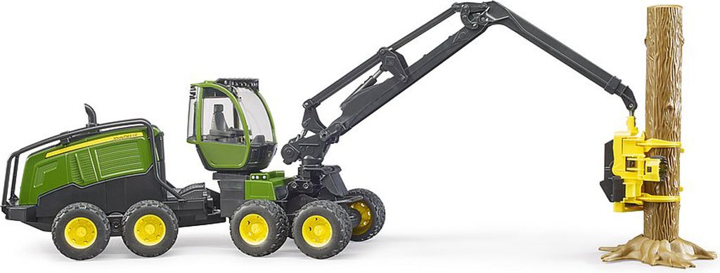 Bruder John Deere 1270G Abatteuse avec tronc d'arbre Image du produit 