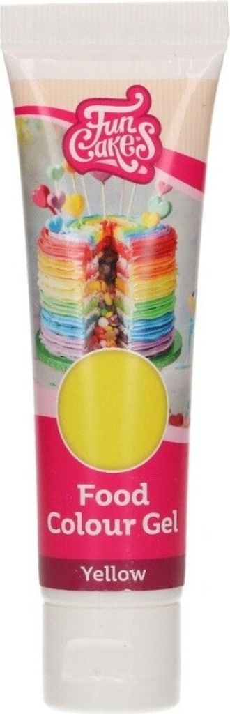 FunCakes Edible FunColours Gel - Yellow 30g Produktbild 