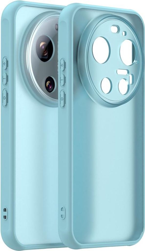 Hülle für Xiaomi 17 Ultra - Phonesta AirFrost Semi-Transparent Back Cover - Eisblau matt