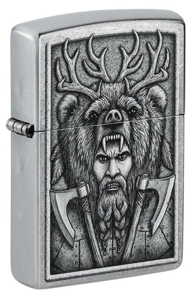 Feuerzeug Zippo Barbarian Warrior Herren Mehrfarbig Metall Produktbild 